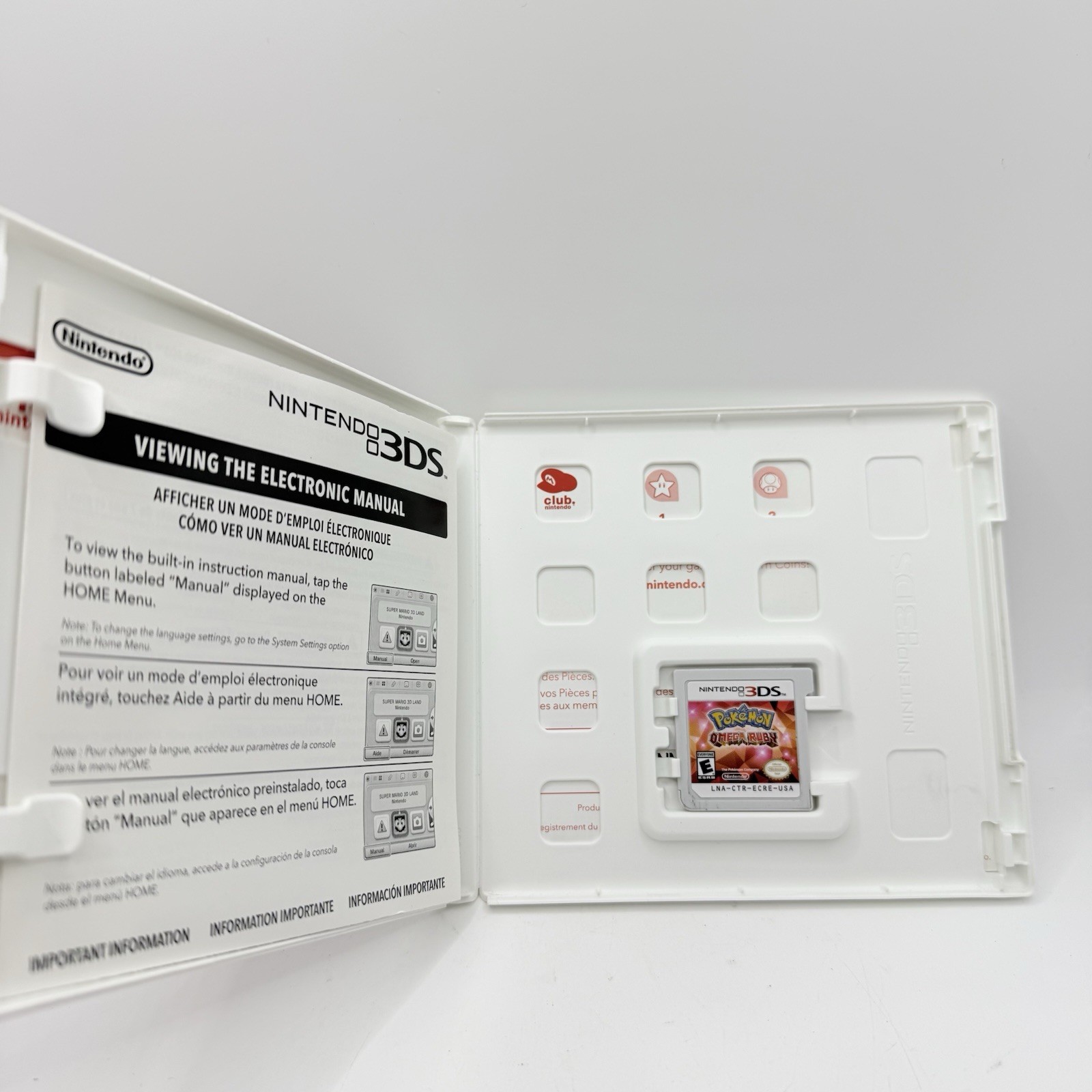 Pokemon Omega Ruby (Nintendo 3DS, 2014) VG Condition Nintendo Network