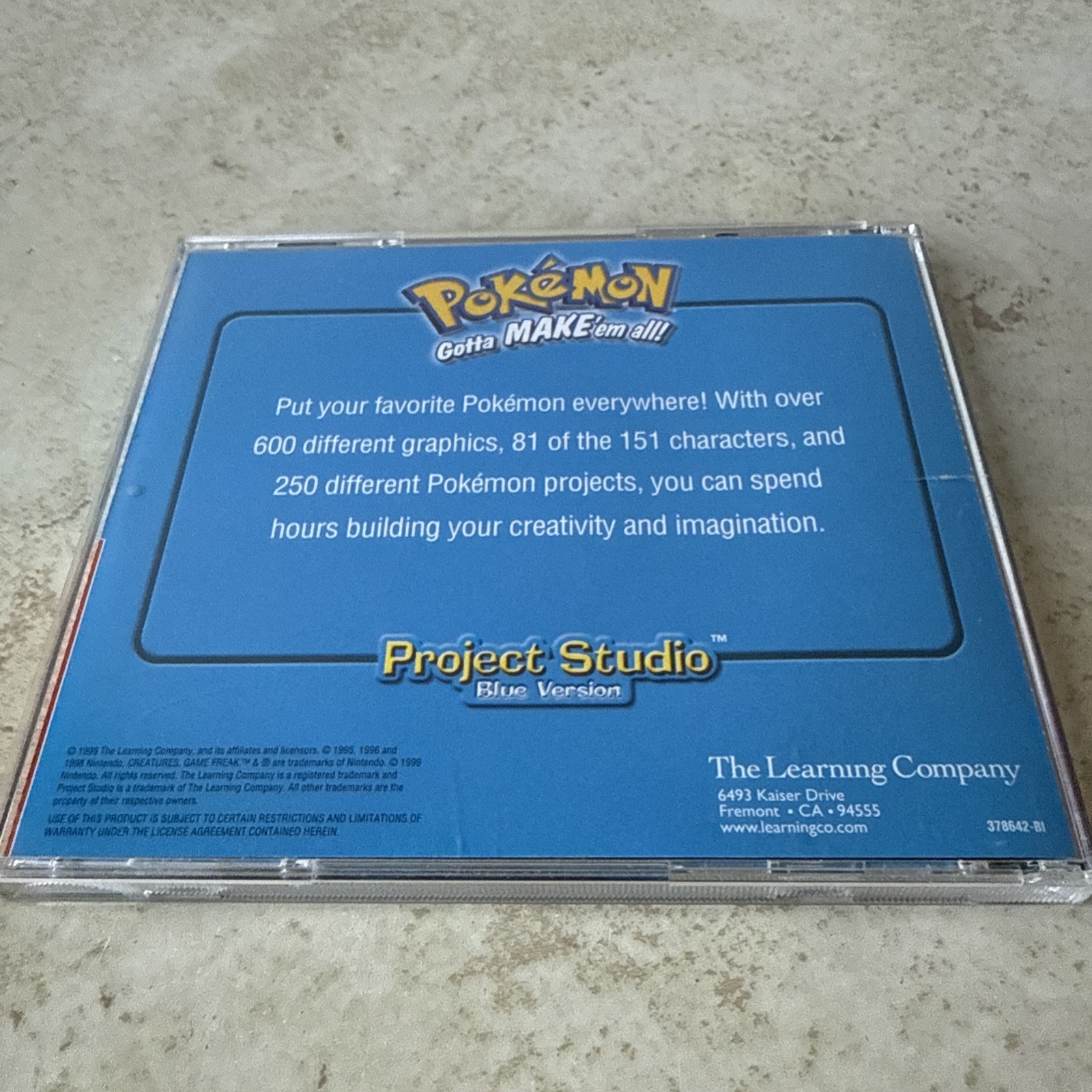 Pokémon: Project Studio — Blue Version (PC, 1999)