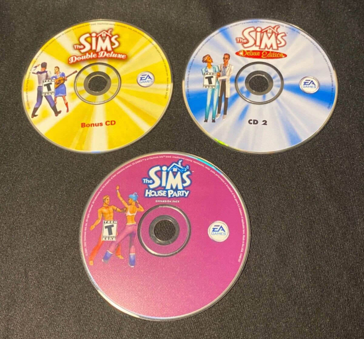Lot 3 The Sims Double Deluxe Bonus CD /House Party/ Deluxe Edition CD 2 NO KEY