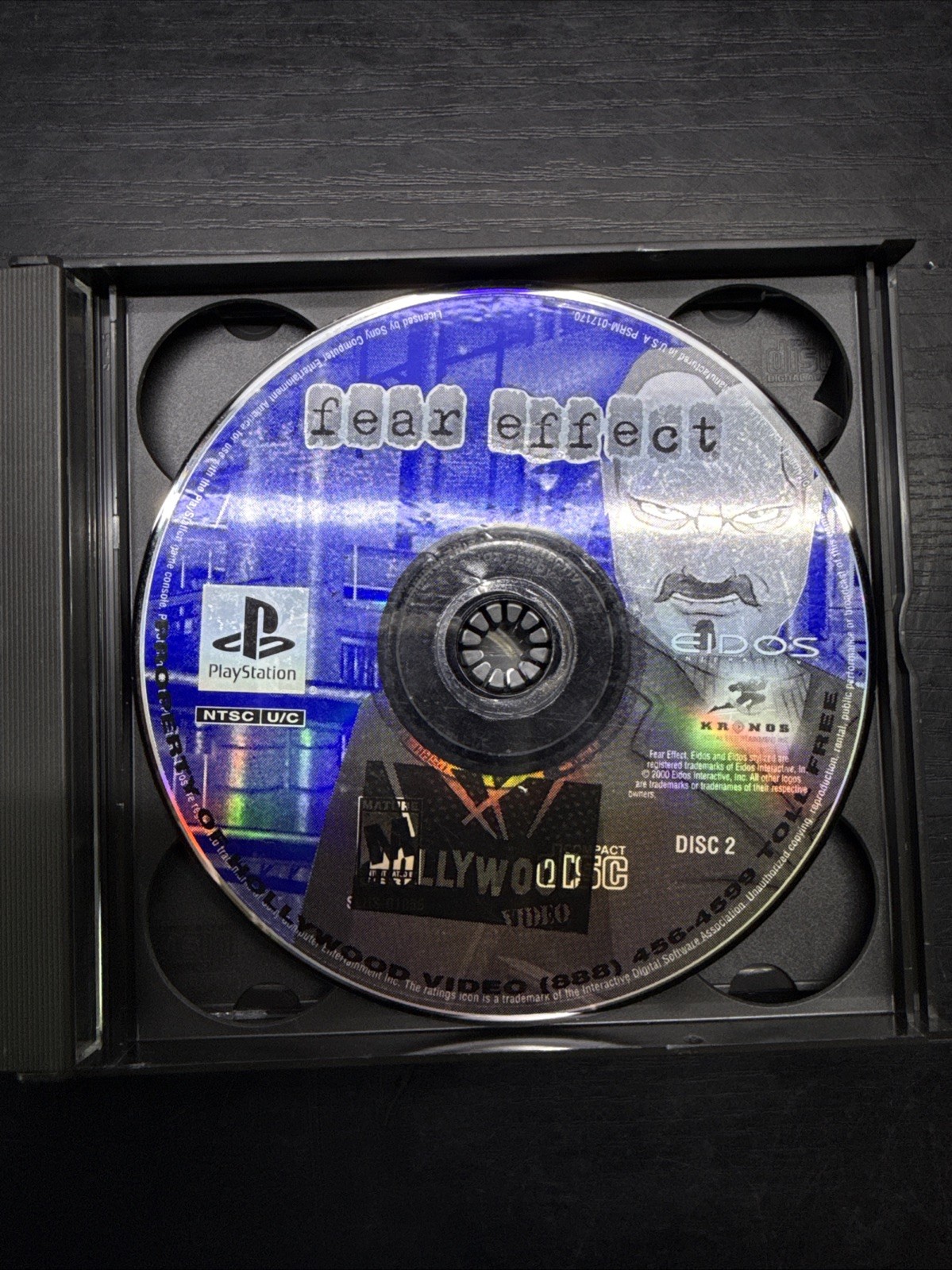 Fear Effect – Sony PlayStation 1 PS1 4 Disc(no Art Work) Free Shipping