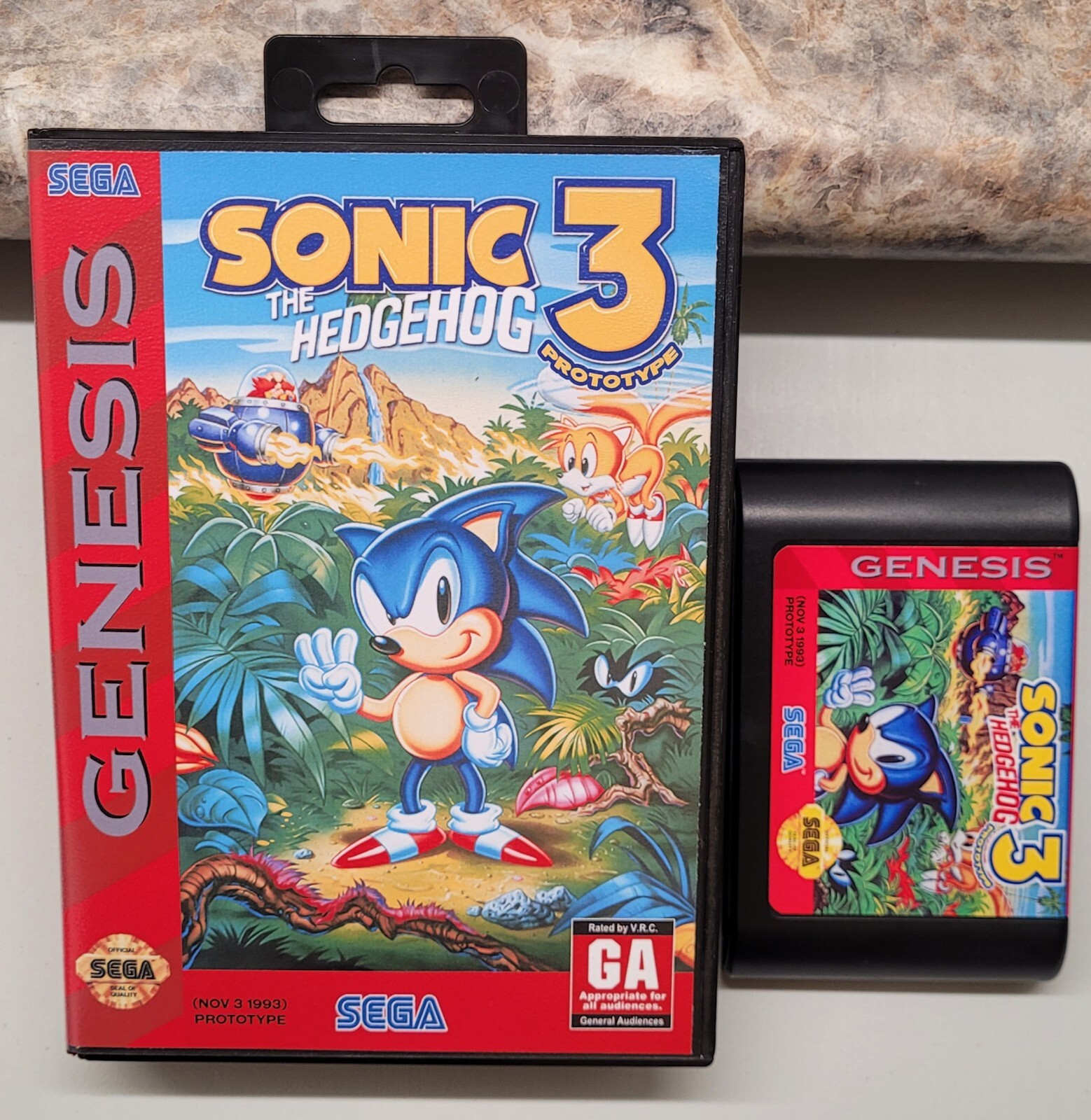 Sonic the Hedgehog 3: “NOV-3-93 build” custom-made Prototype for Sega Genesis