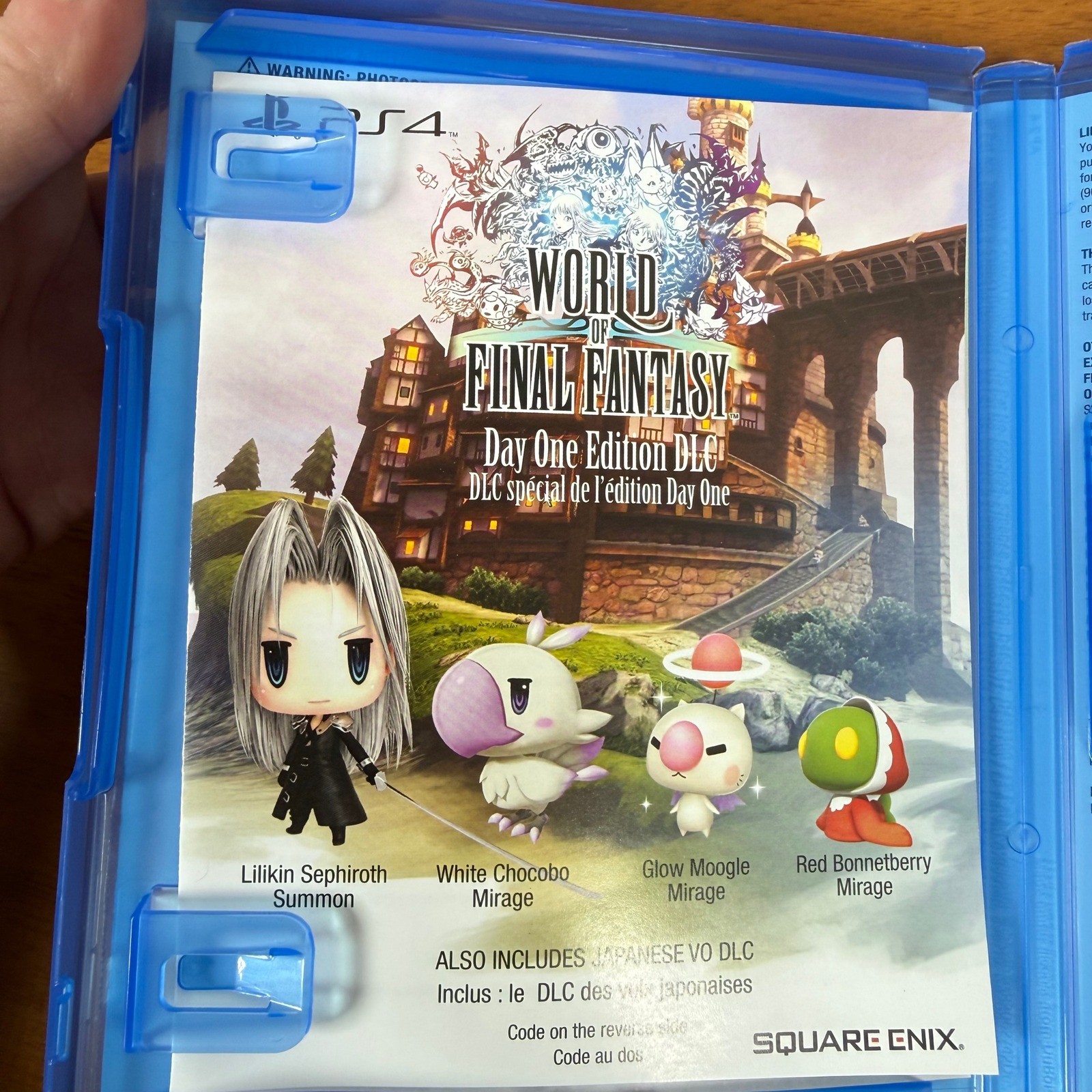 World of Final Fantasy Day One Edition PS4 Sony PlayStation 4 Square Enix DLC