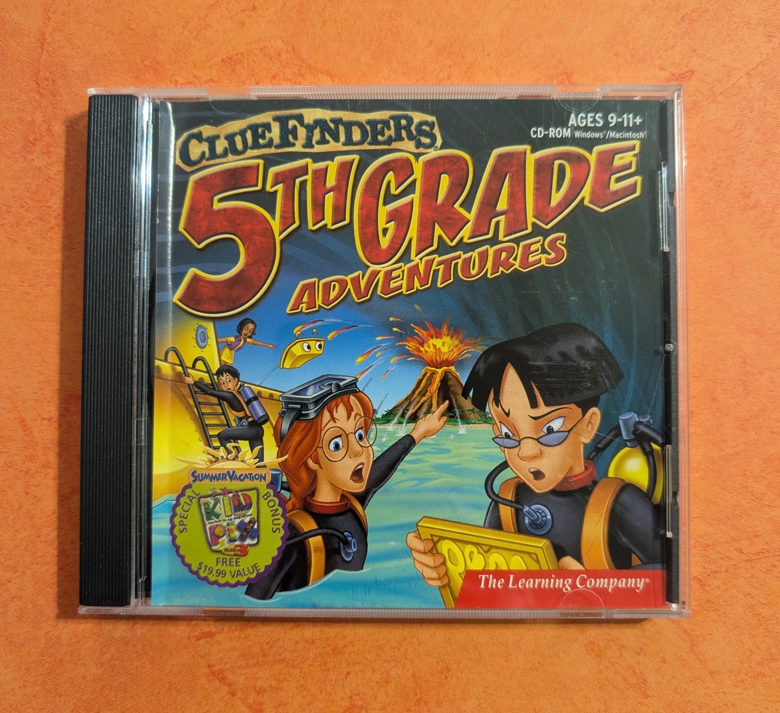 ClueFinders: 5th Grade Adventures (2001 PC CD-Rom) The Learning Company Volcano
