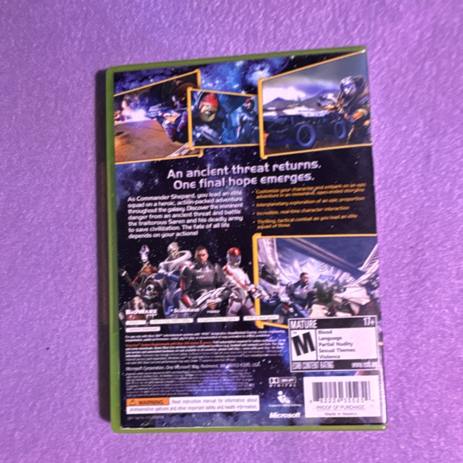 Microsoft Game Studios Mass Effect Video Game Series Xbox 360 M – Mature