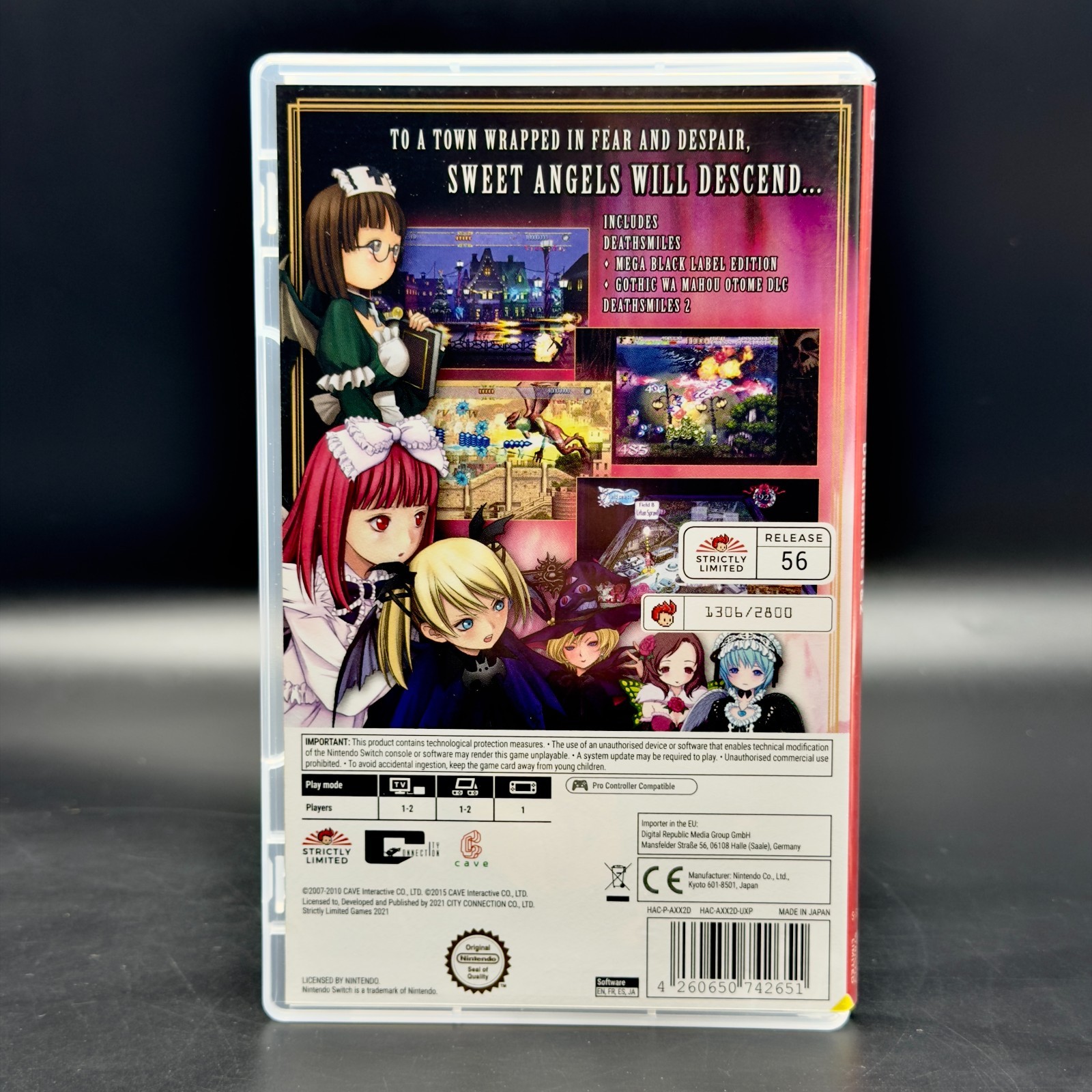 DEATHSMILES I + II (1 + 2) NINTENDO SWITCH STRICTLY LIMITED GAMES 1306/2800 SLG
