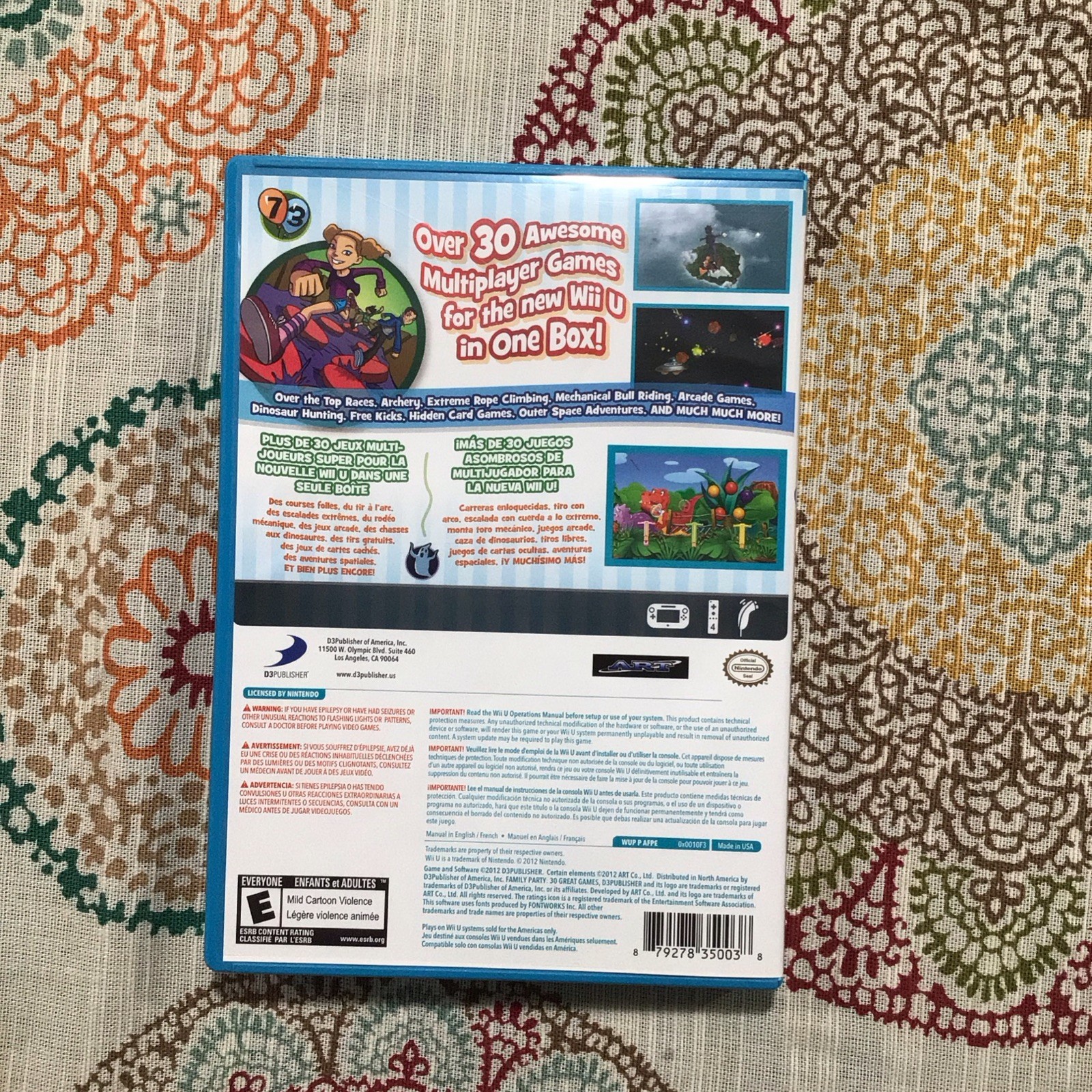 Family Party: 30 Great Games Obstacle Arcade (Nintendo Wii U, 2012)
