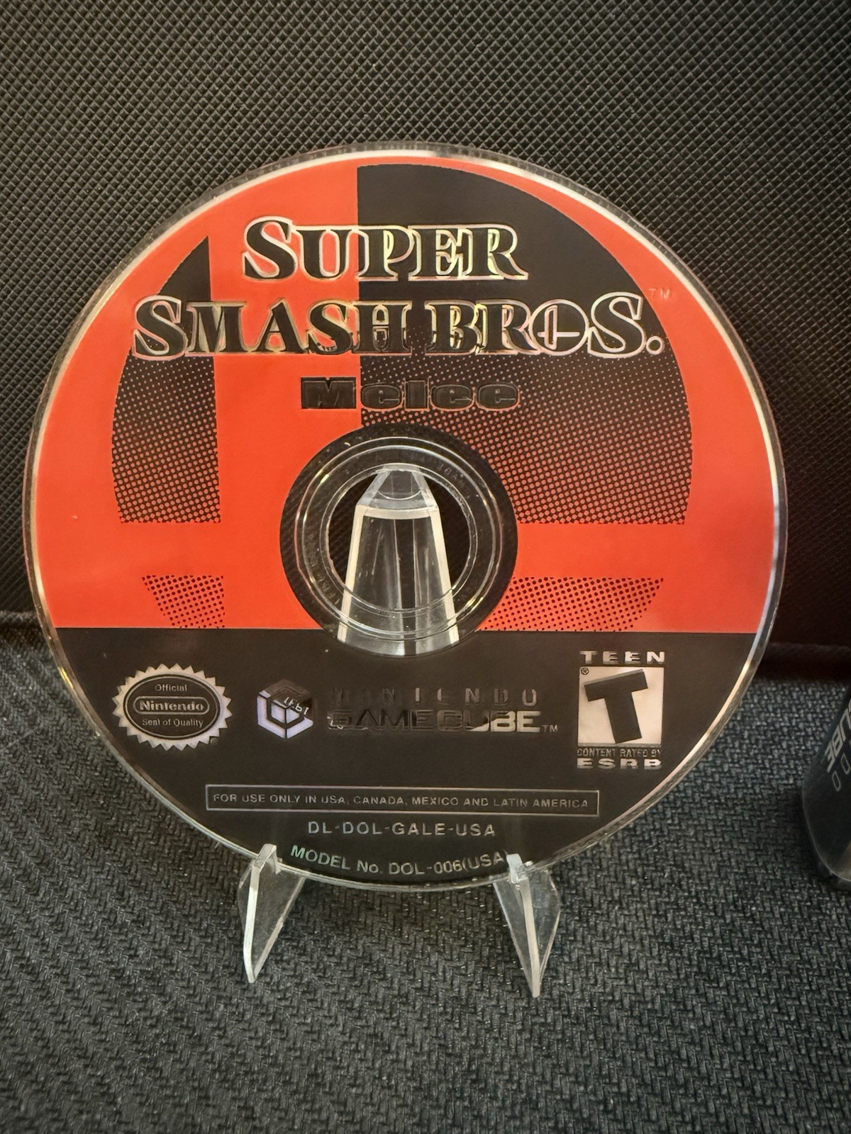 Super Smash Bros Melee (Nintendo Gamecube) Box & Disc Only. No Manual. Black Lab