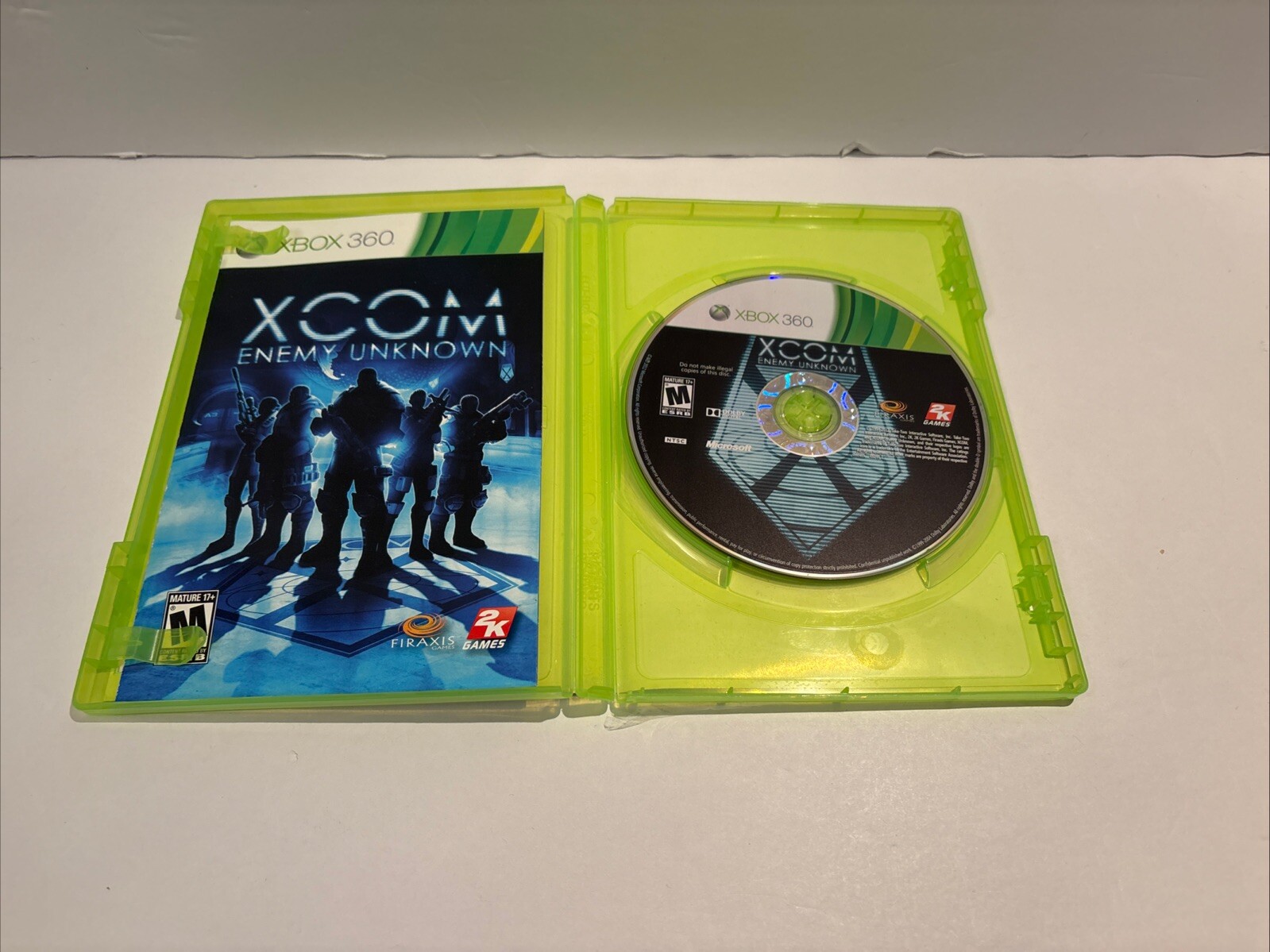 XCOM Enemy Unknown Microsoft Xbox 360 Manual Tested 2012