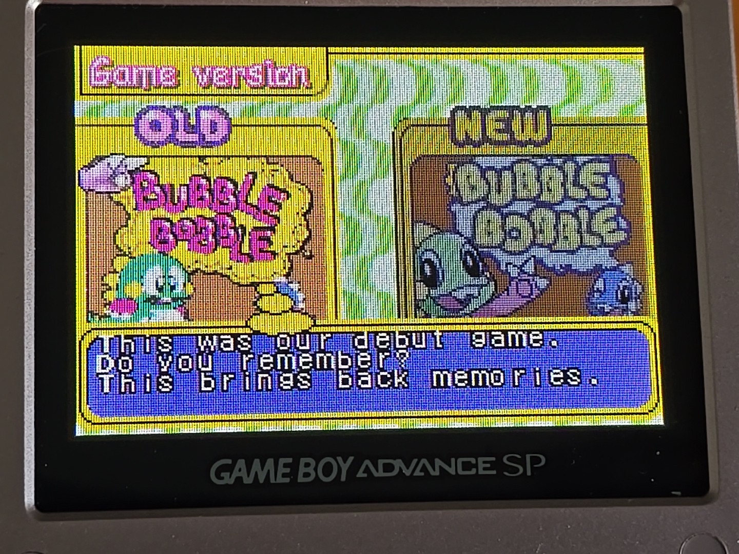 Game Boy Advance Bubble Bobble Old & New Nintendo GBA Handheld Authentic Saves