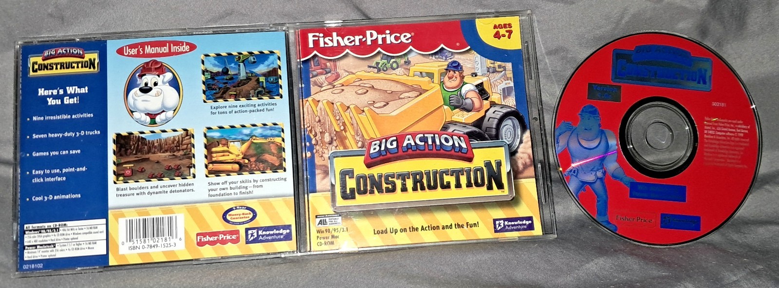 Fisher Price Big Action Construction PC/Computer Software Windows Ages 4-7