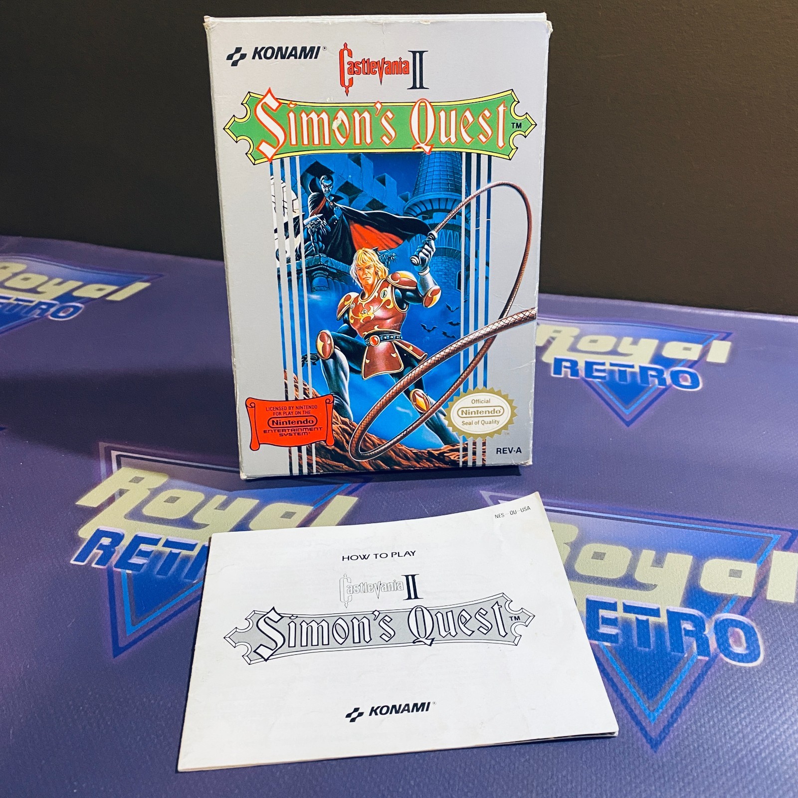 Castlevania II Simon’s Quest (Nintendo NES, 1988) Original Box & Manual Only
