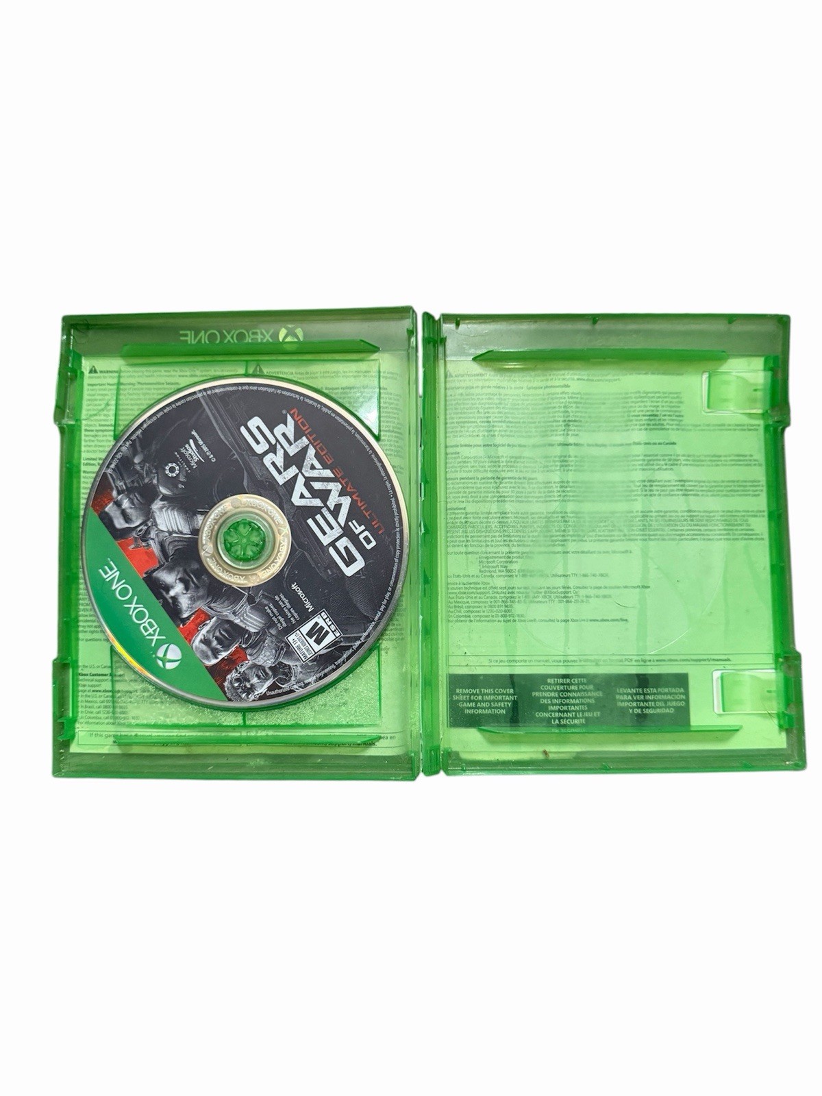 Gears of War Ultimate Edition + Rare Replay Xbox One Combo Disc Tested Case Ugly