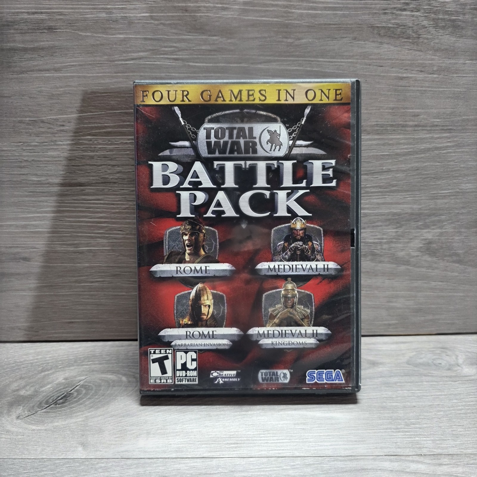 Total War Battle Pack (PC, 2010), CDs and Case – 4 game combo all discs