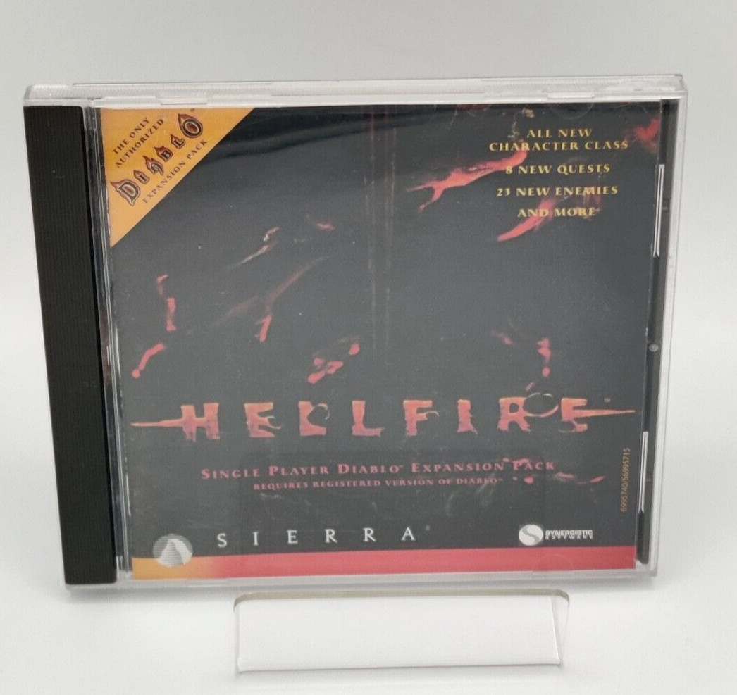 Diablo: Hellfire – Single Player Expansion Pack (PC CD-ROM, 1997) Sierra VG