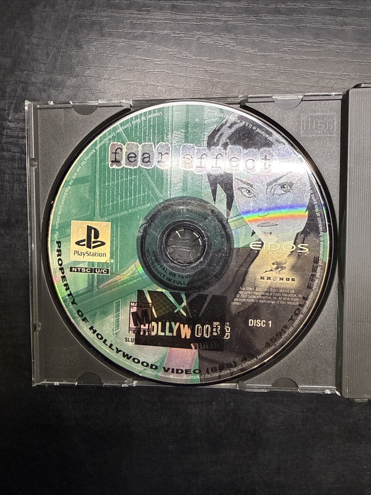 Fear Effect – Sony PlayStation 1 PS1 4 Disc(no Art Work) Free Shipping