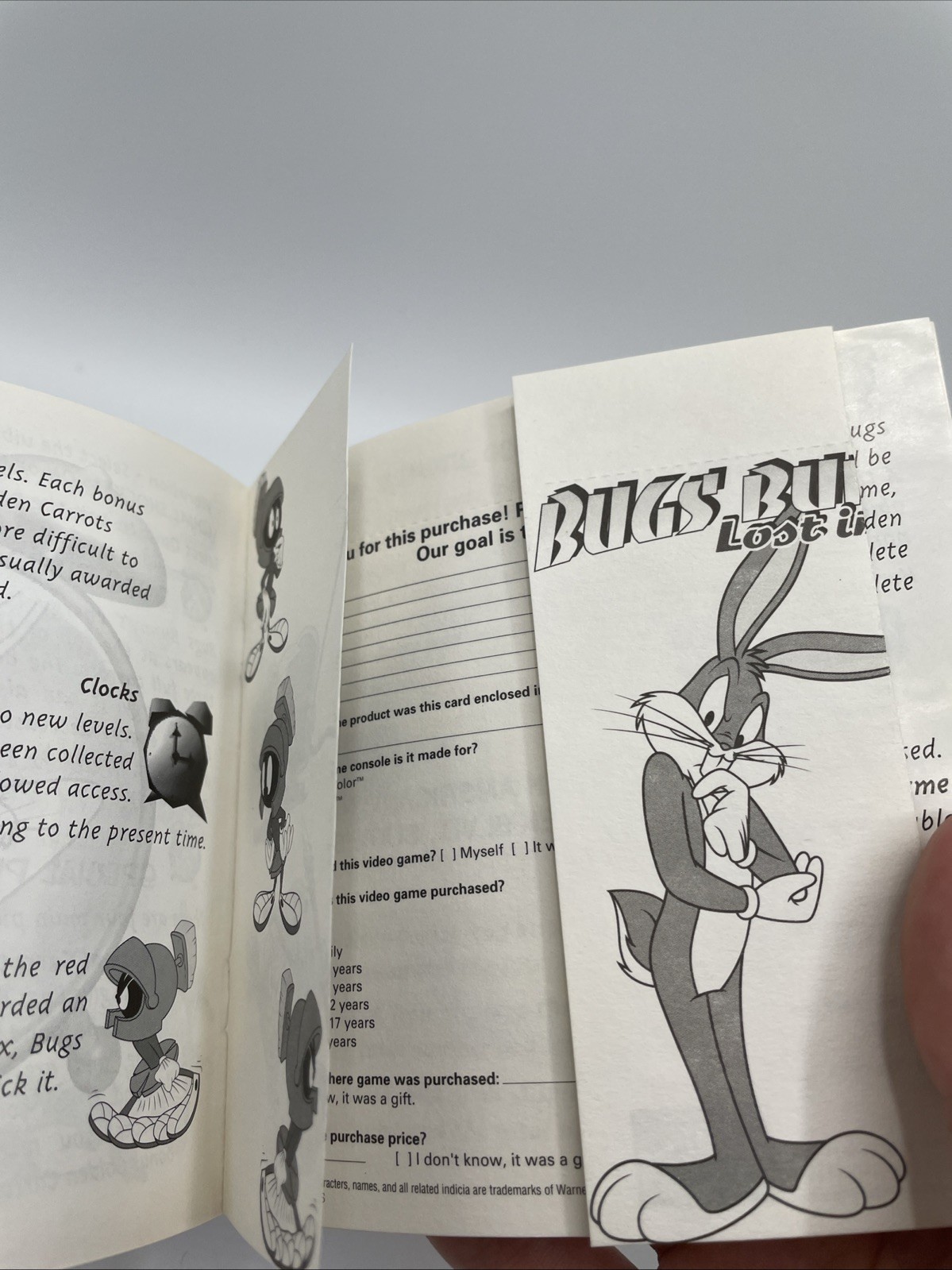 Bugs Bunny: Lost in Time PS1 PlayStation 1 Complete CIB + Registration Card