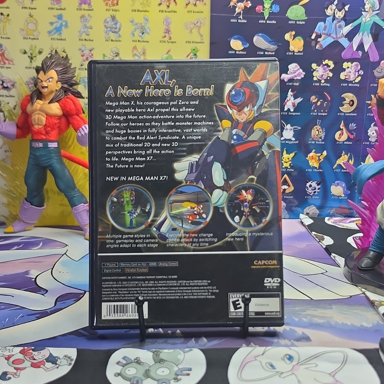 Capcom Mega Man X7 Mega Man X PS2 w/ Disc Case Manual E NTSC-U/C 2003