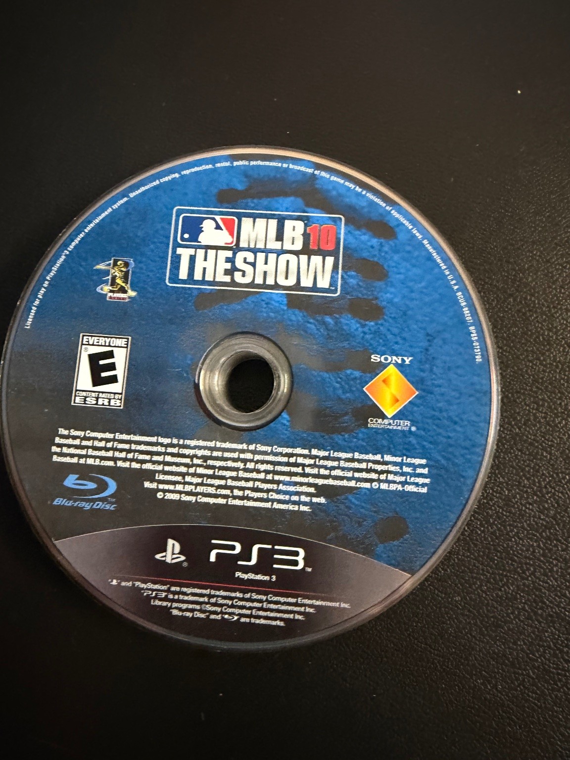 MLB 10 The Show PlayStation 3 PS3 Video Game Baseball Sports