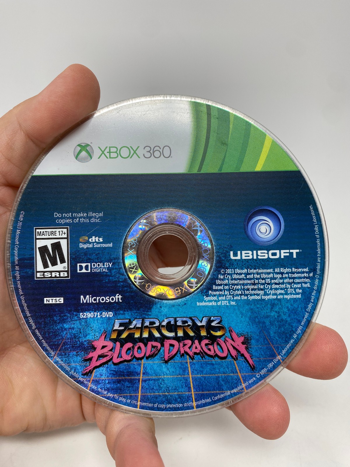 Far Cry 3 Blood Dragon (Microsoft Xbox 360, 2013) Disc Only Tested