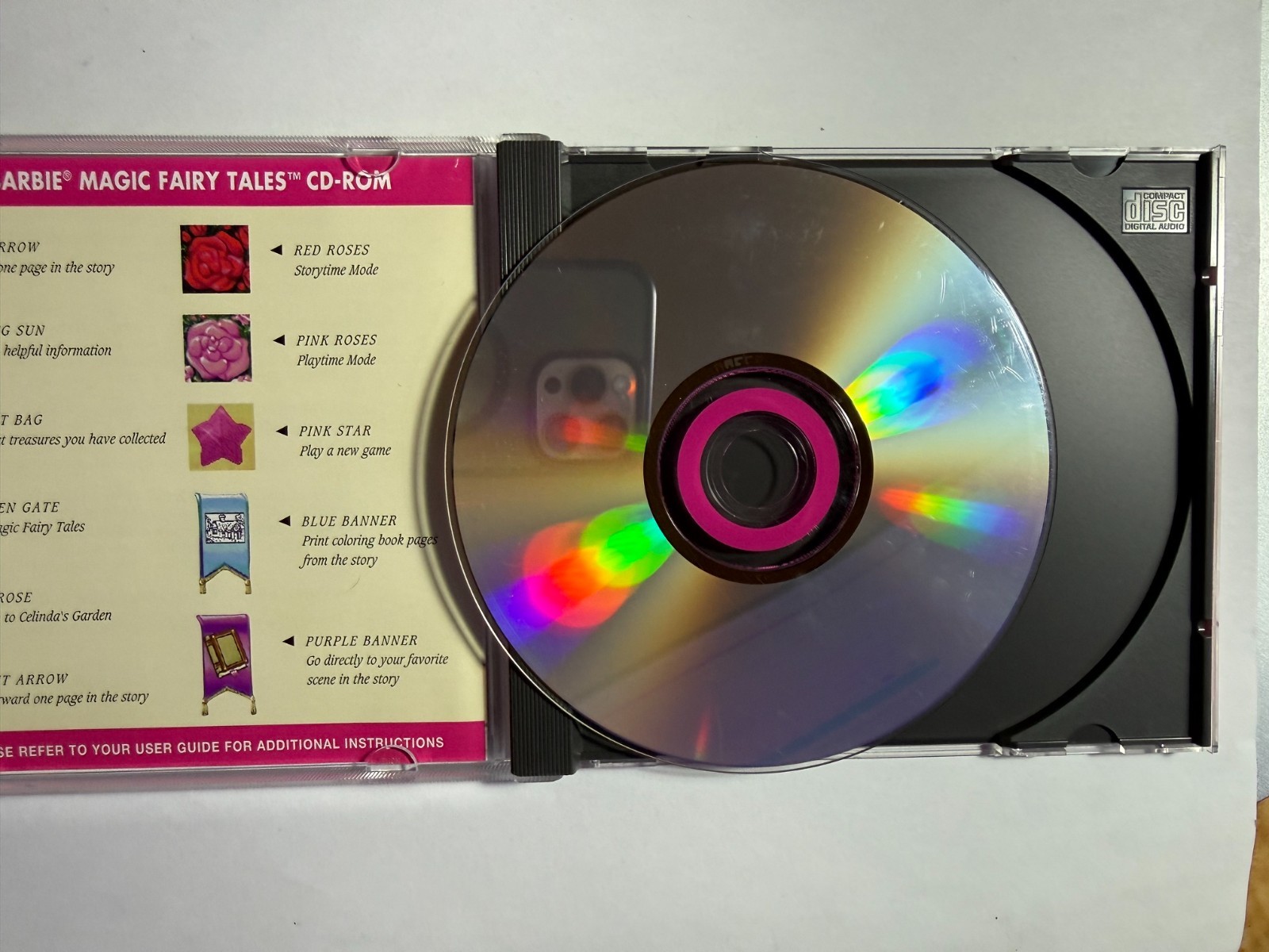 Barbie Magic Fairy Tales PC CD Game Barbie As Rapunzel Mattel 1996