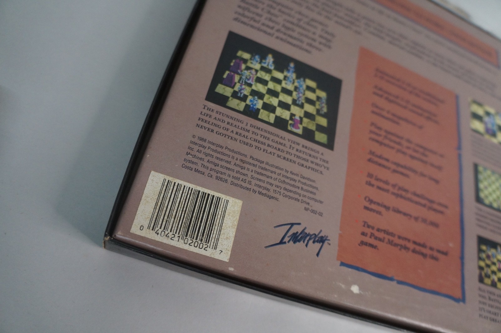 Battle chess (interplay Commodore 64/128 1988) In Big Box With Manual