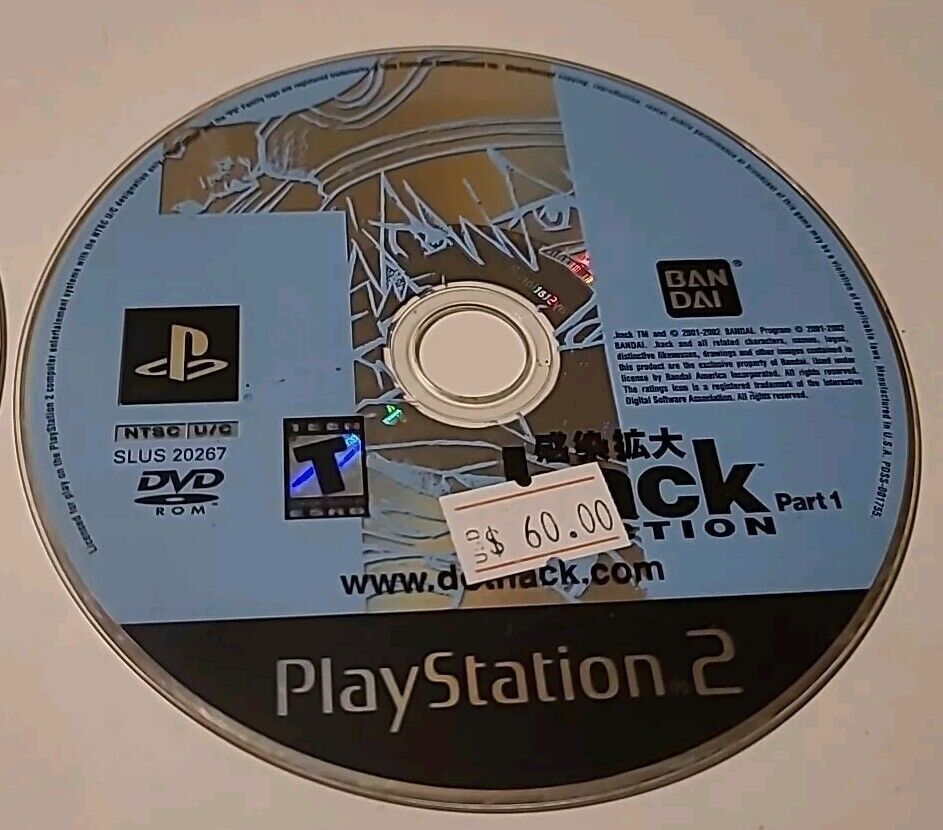Dot Hack Outbreak Part 1 & 3 (PS2, 2003) Game Disc Only – Tested