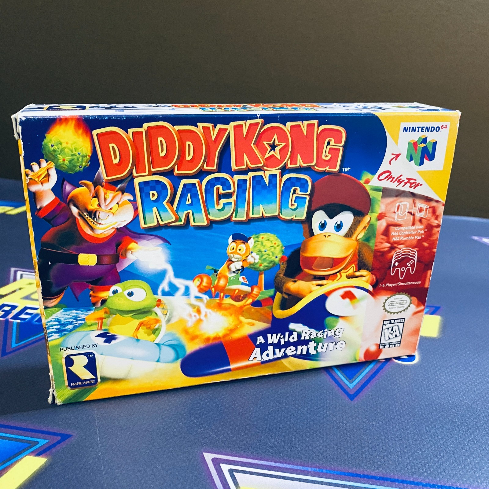 Diddy Kong Racing (Nintendo 64 N64, 1997) CIB Complete Tested & Working