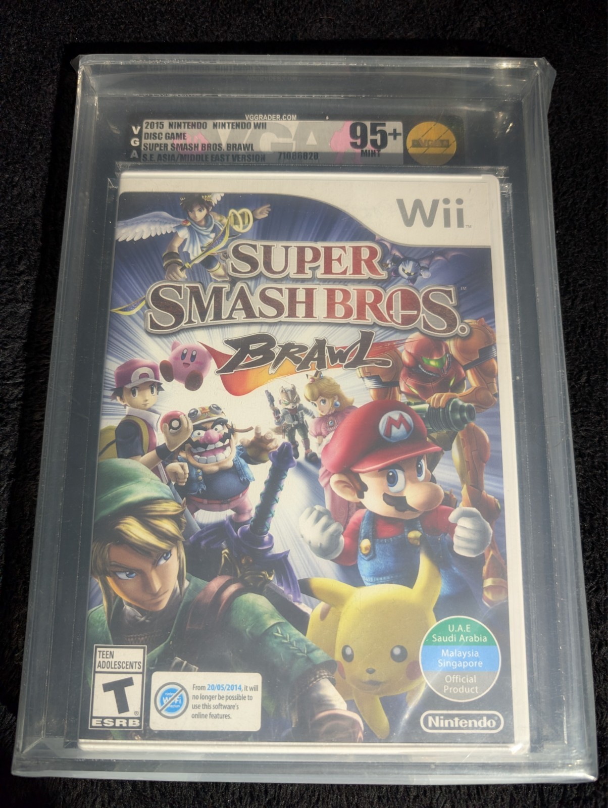 Super Smash Bros Brawl Nintendo Switch Graded VGA 95+ Mint