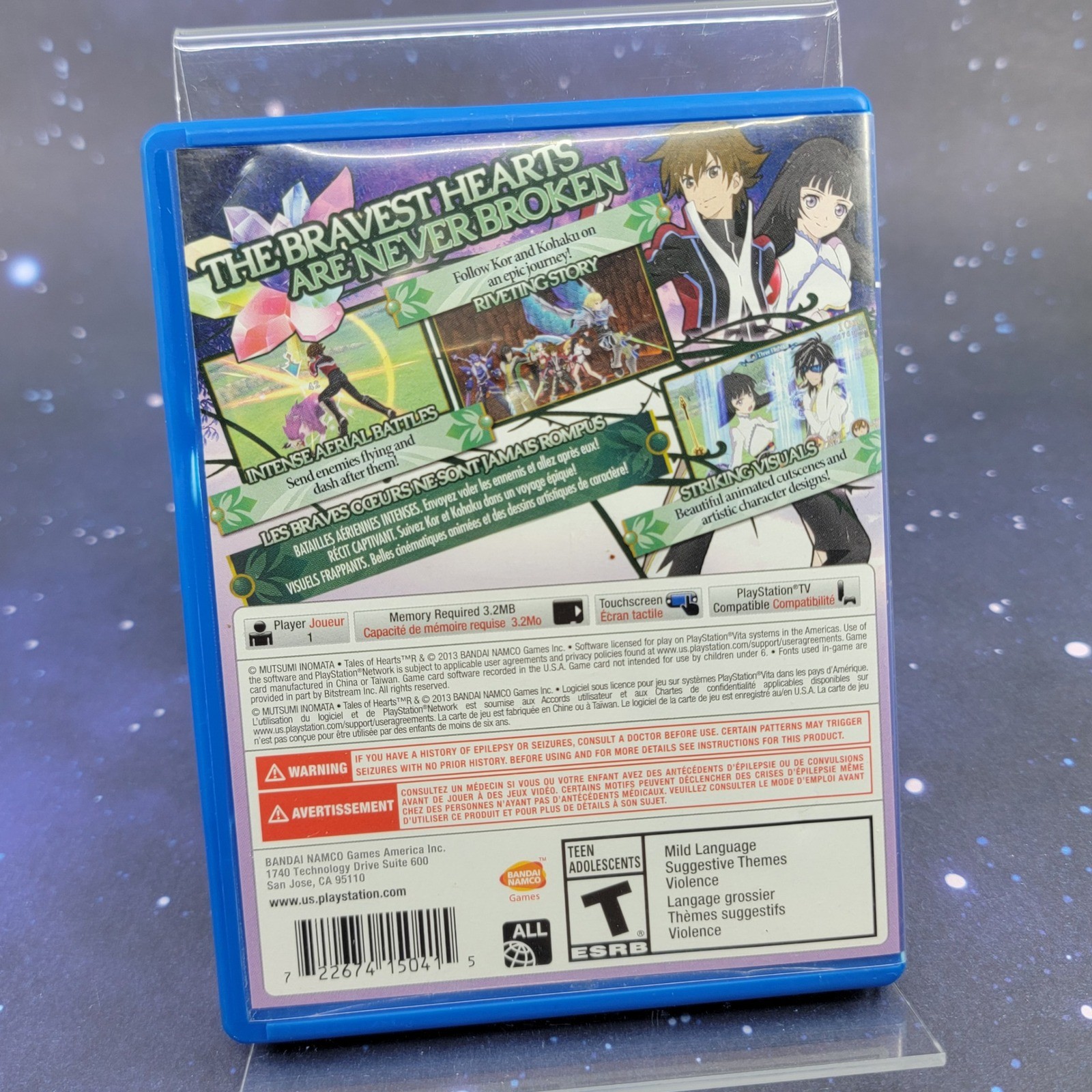 Tales of Hearts R Sony PlayStation Vita PS Vita Game Bandai Namco PCSE-00429