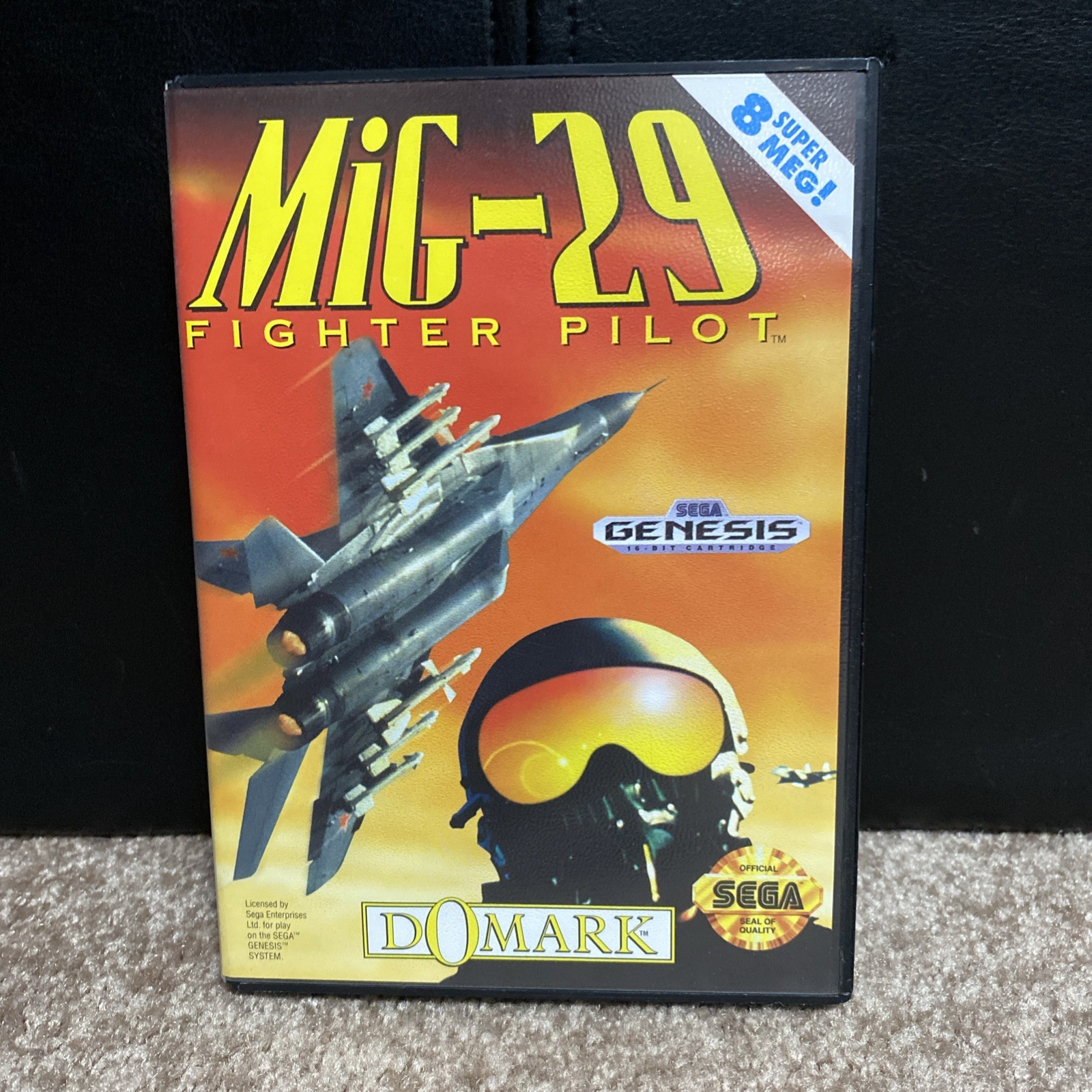MiG-29 Fighter Pilot CIB Sega Genesis 1993. Complete In Box. Fast Shipping .