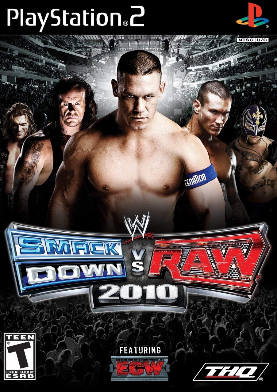 THQ WWE SmackDown vs. Raw 2010 (PS2) Just Game In A Case.