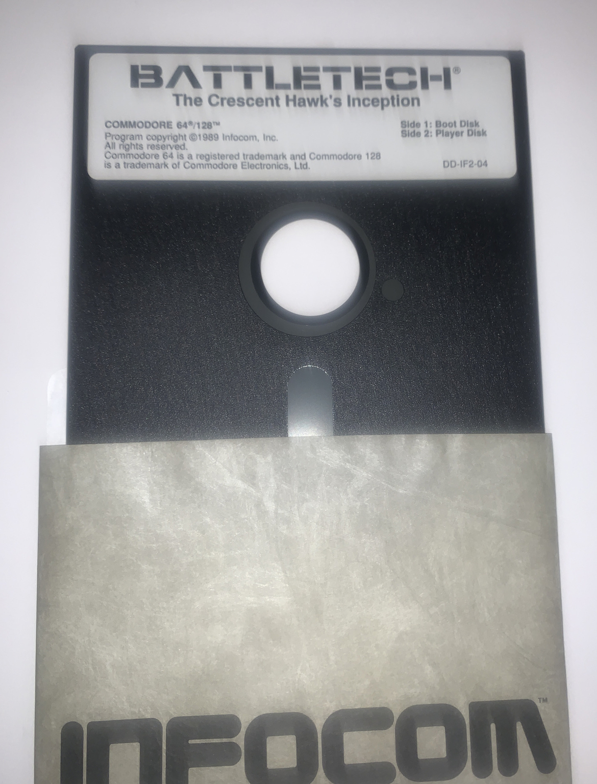 BATTLETECH CRESCENT HAWKS INCEPTION INFOCOM Commodore 64 128 Disk Preowned