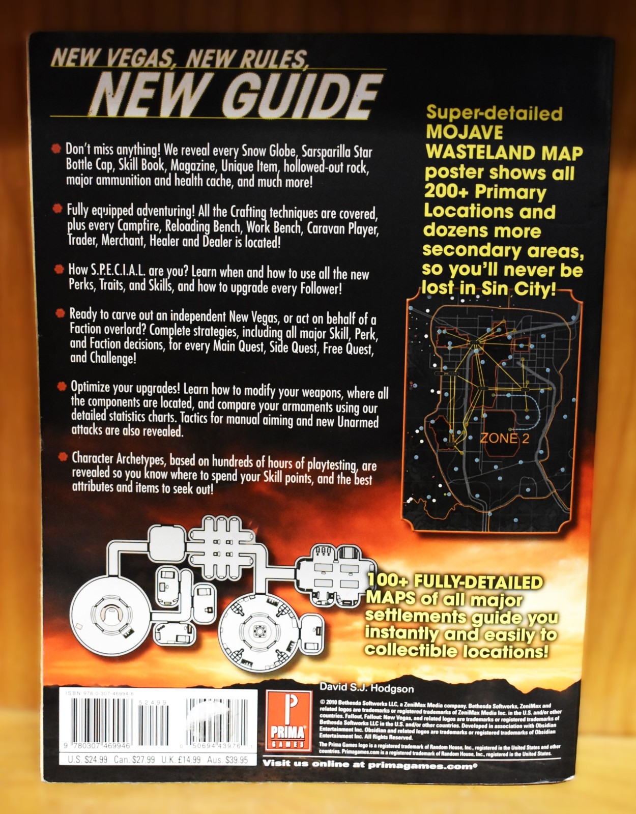 Set Fallout New Vegas Ultimate Edition Video Game Official Game Guide Map Poster