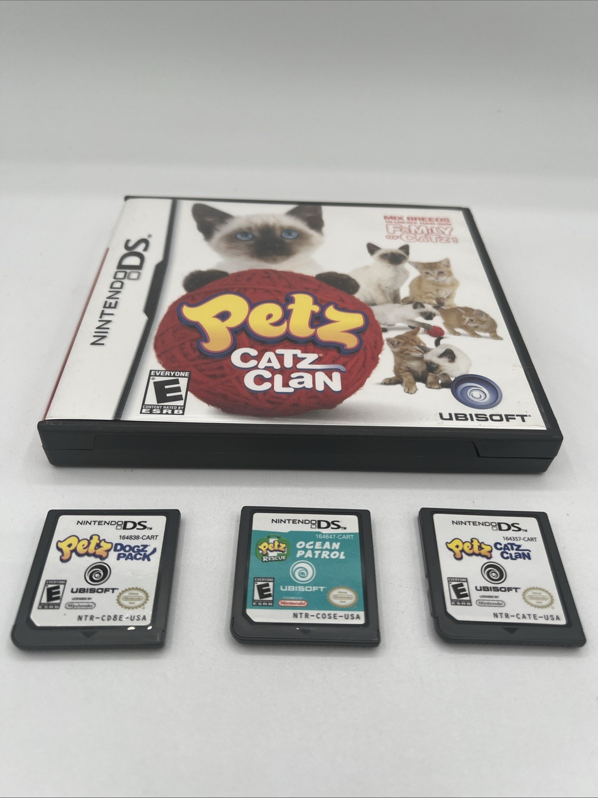 Petz Game Bundle Nintendo DS Lot Of 3 Dogz Catz & Ocean Patrol *Tested*