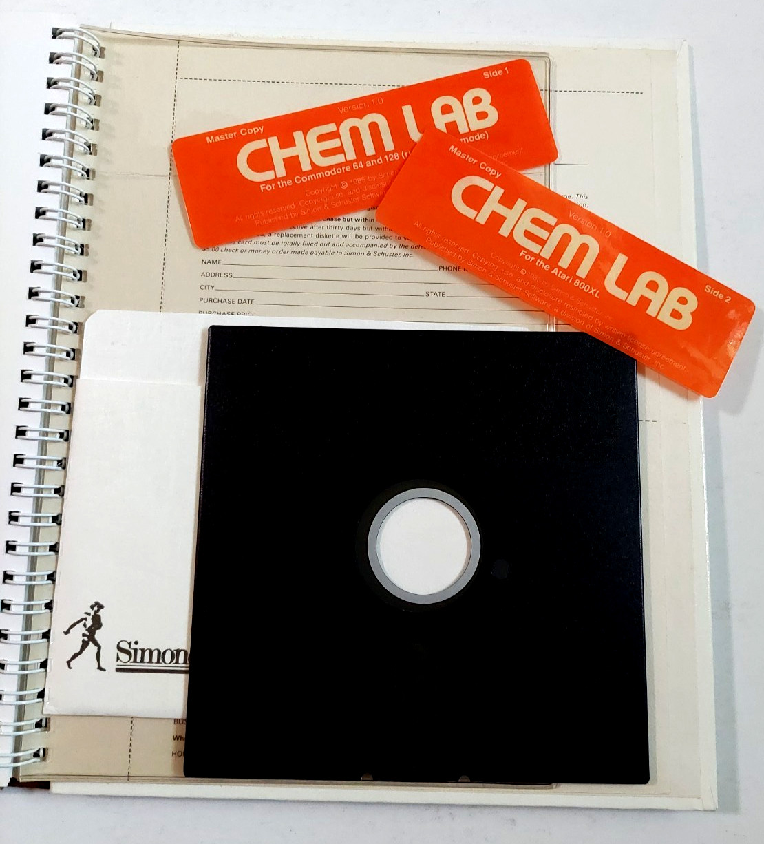 Chem Lab Commodore 64 CIB 1985 Simon & Schuster Children’s STEM Science Rare