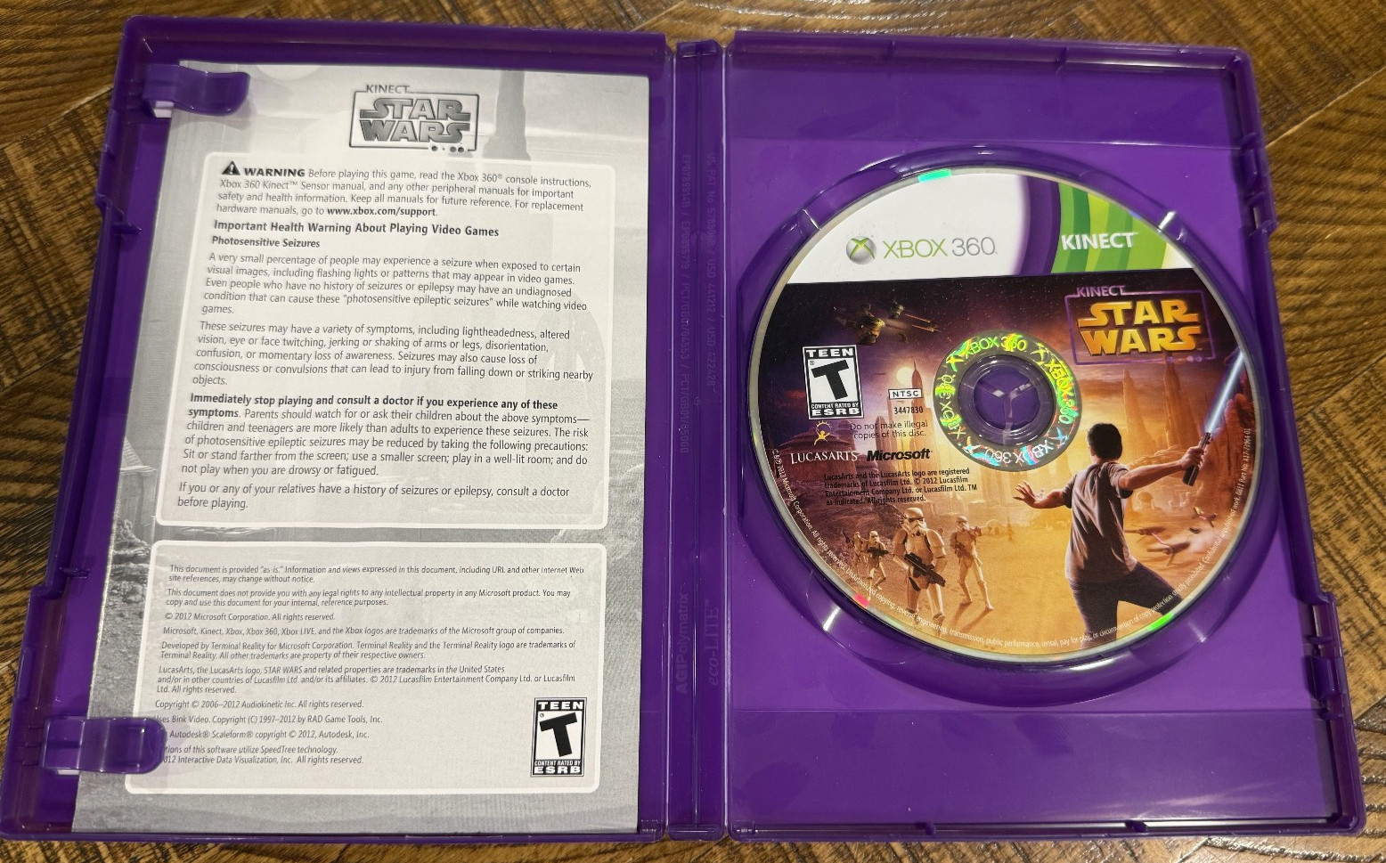 Kinect Star Wars (Microsoft Xbox 360, 2012) CIB Tested Working FAST SHIPPING