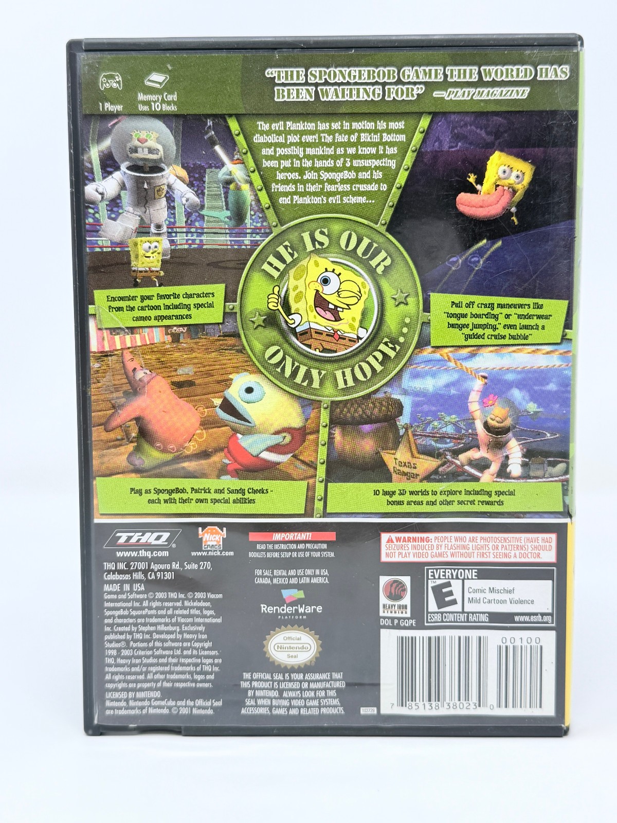 SpongeBob SquarePants: The Battle for Bikini Bottom (Nintendo GameCube, 2004)