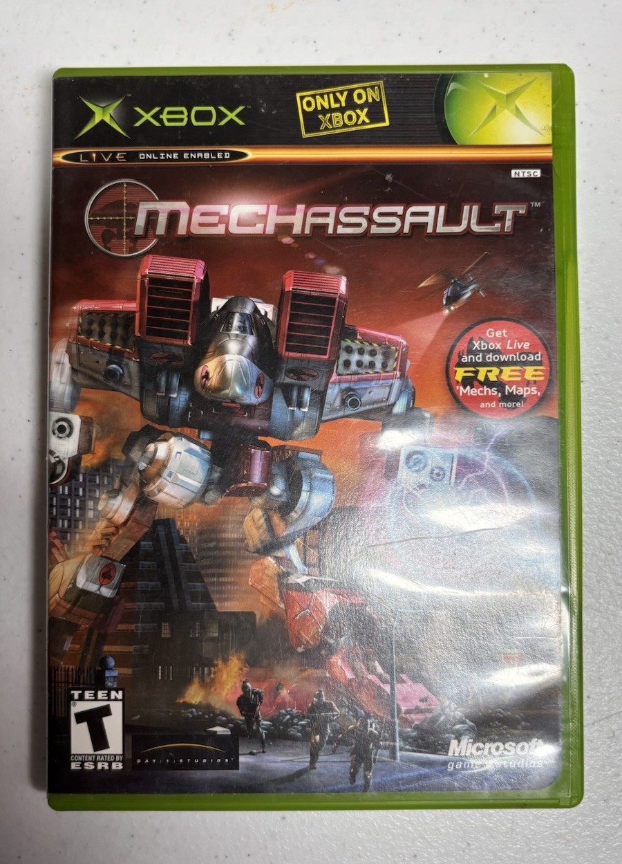 MechAssault (Microsoft Xbox, 2002) Complete w/ Manual