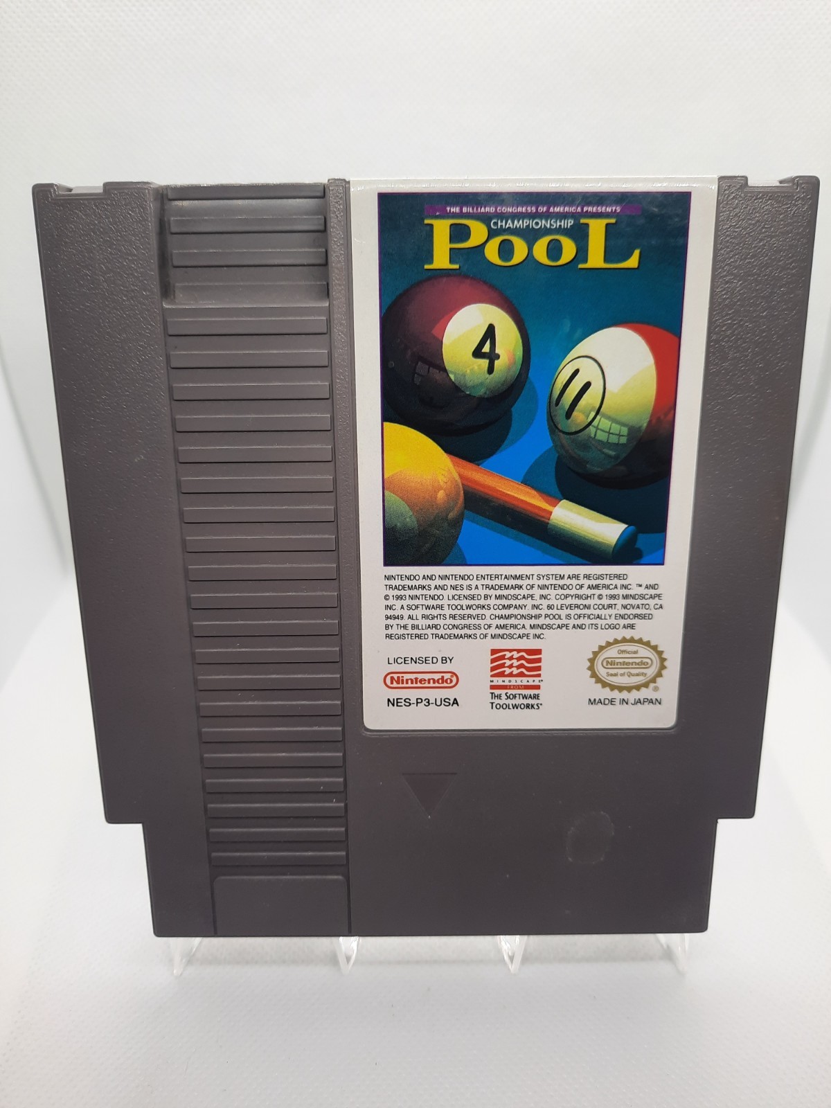 Championship Pool Nintendo Entertainment System NES Game Tested And Working