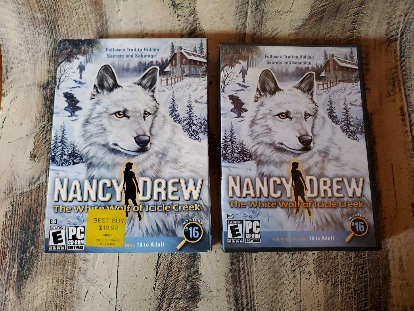 Nancy Drew the White Wolf of Icicle Creek 2007 2 DISC PC CD Video Game