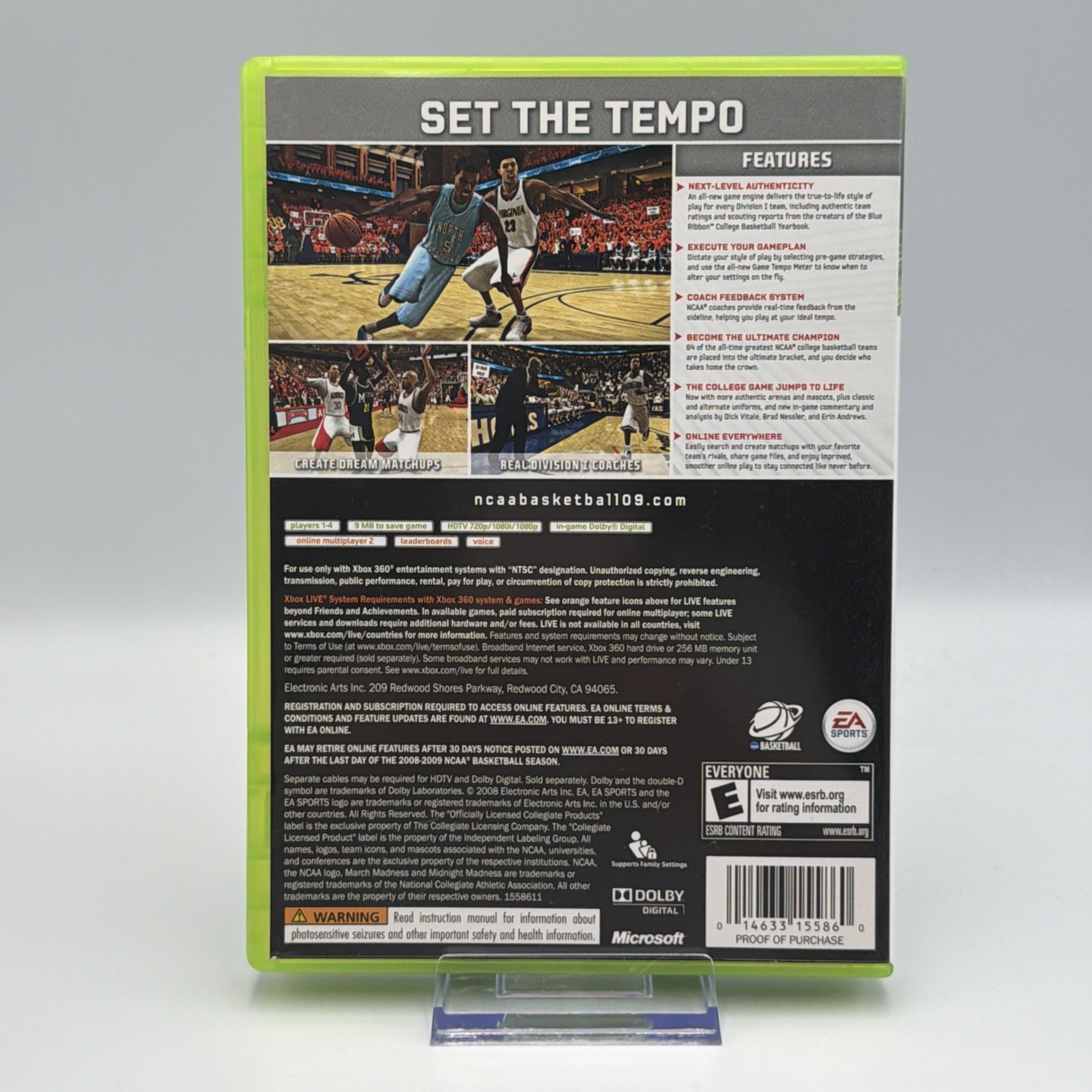NCAA Basketball 09 (Microsoft Xbox 360, 2008)