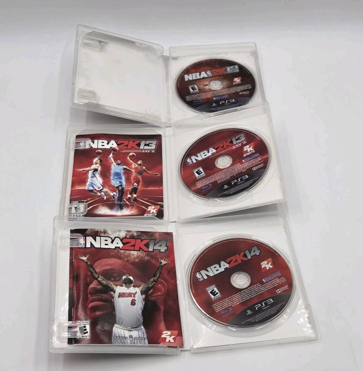 NBA 2K Video Game Lot 5 PlayStation 3 (PS3) 2K12,2K13,2K14,2K15 & 2K16 Tested