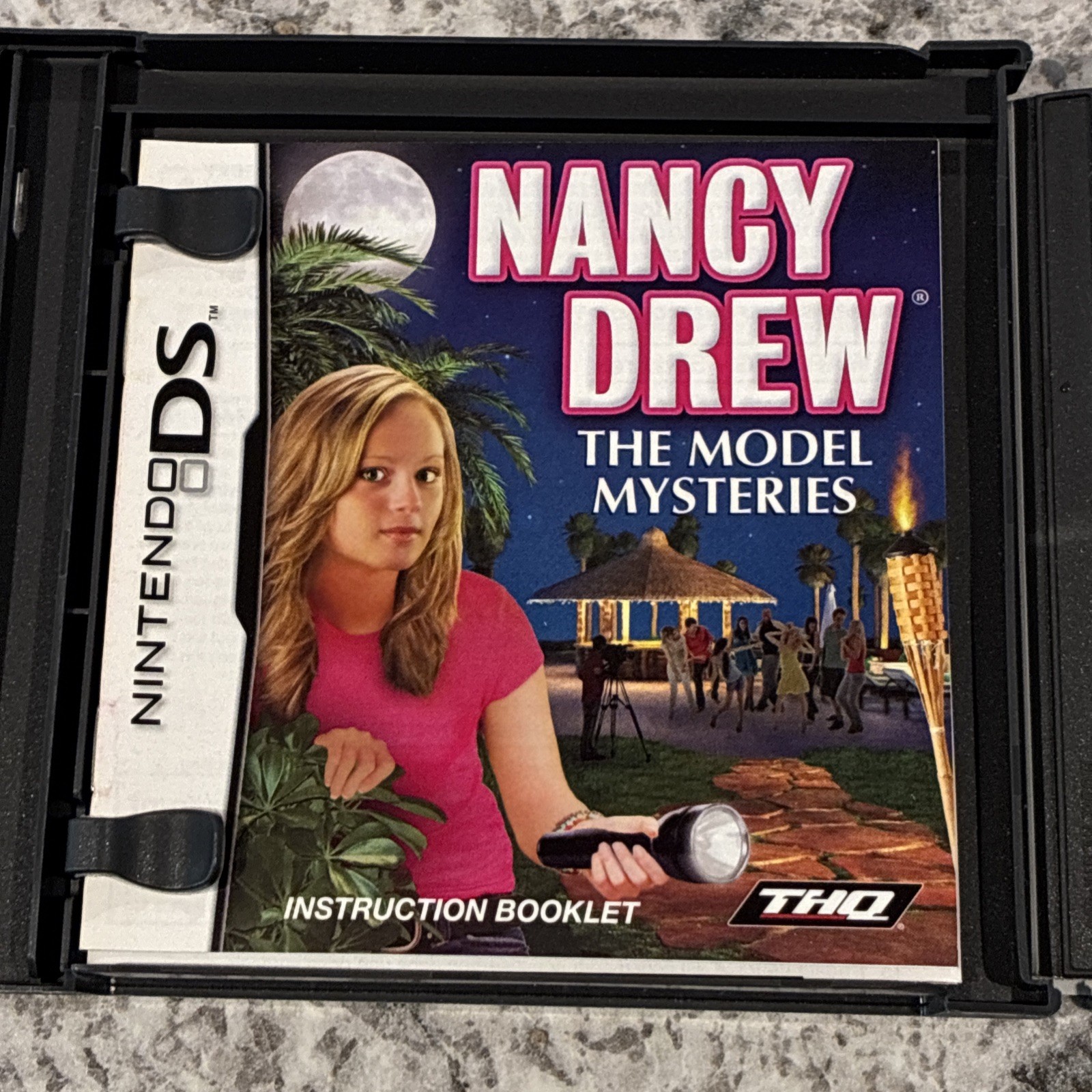 Nintendo DS – Nancy Drew Model Mysteries Video Game Case & Manual Only – No Game