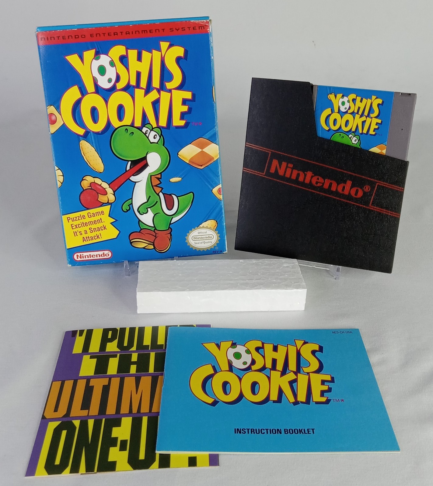 Yoshi’s Cookie Nintendo NES CIB Complete in Box insert Tested Working Video Game