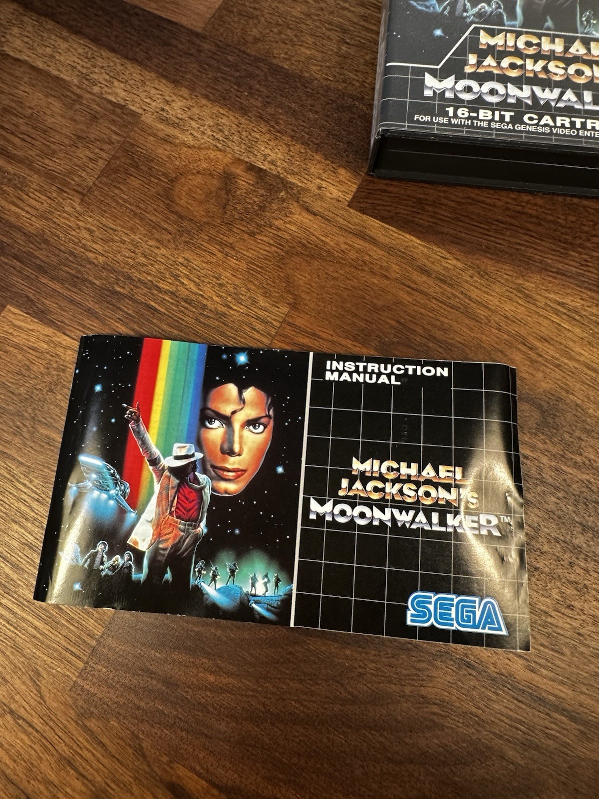 Michael Jackson’s Moonwalker SEGA Genesis PAL version CIB Complete Manual RARE