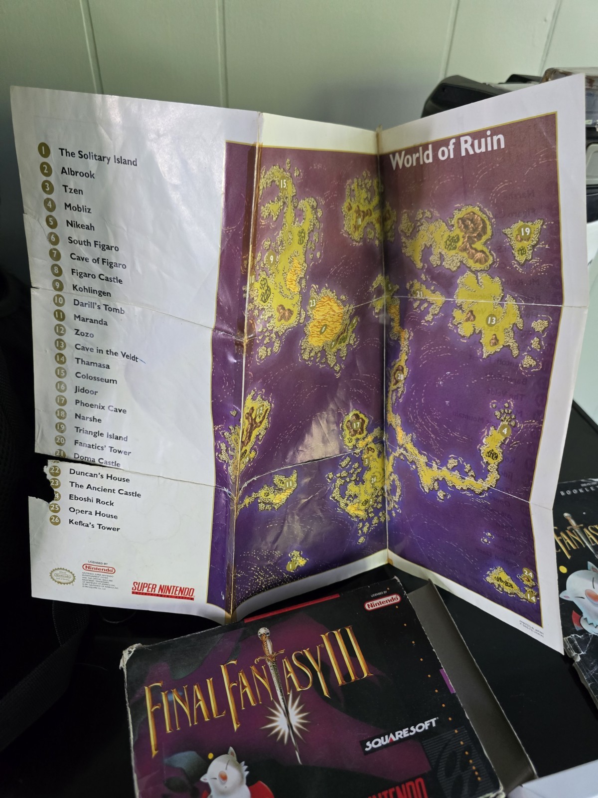Final Fantasy III 3 (Super Nintendo SNES) Complete in Box CIB
