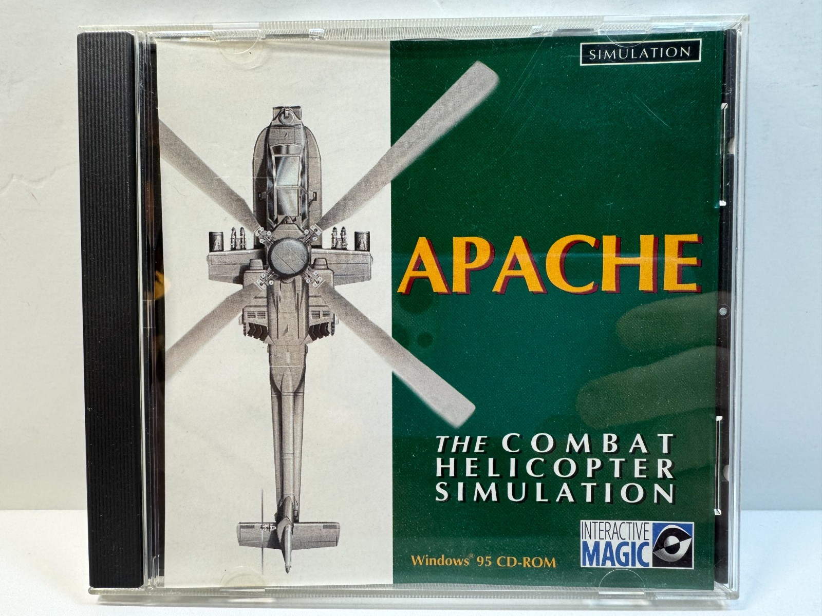 Apache (PC, 1995) Flight Simulator Windows 95 CD-ROM