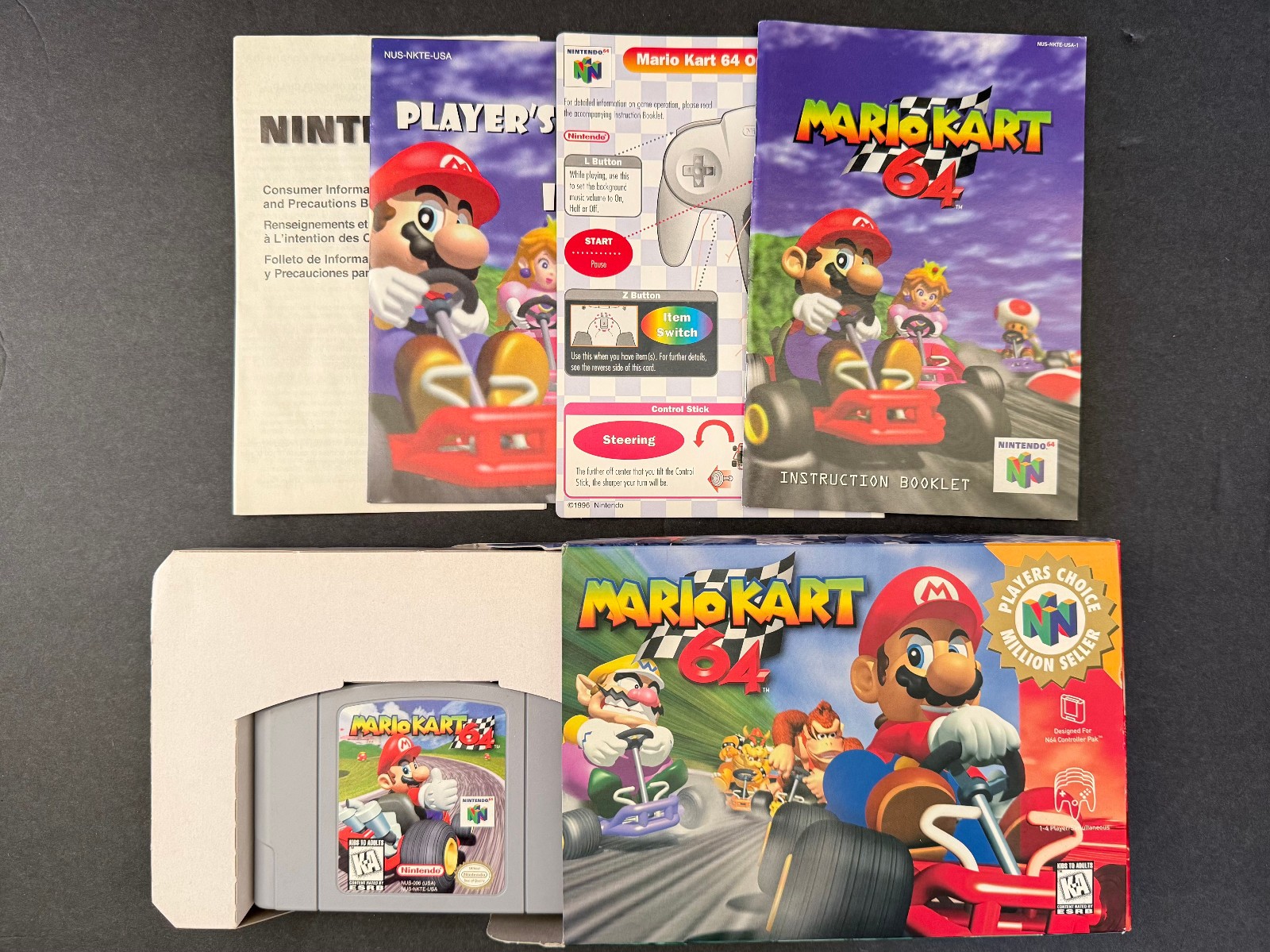 Mario Kart 64 CIB Complete • N64 Authentic Tested • FAST FREE SHIPPING