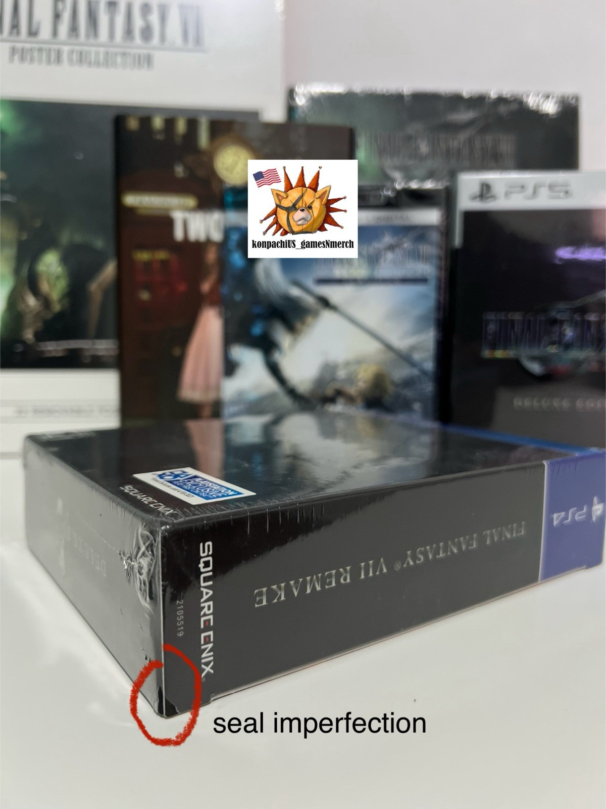 Final Fantasy 7 Remake Collection PS4, PS5 (Sold as bundle only) NEW (READ DESC)
