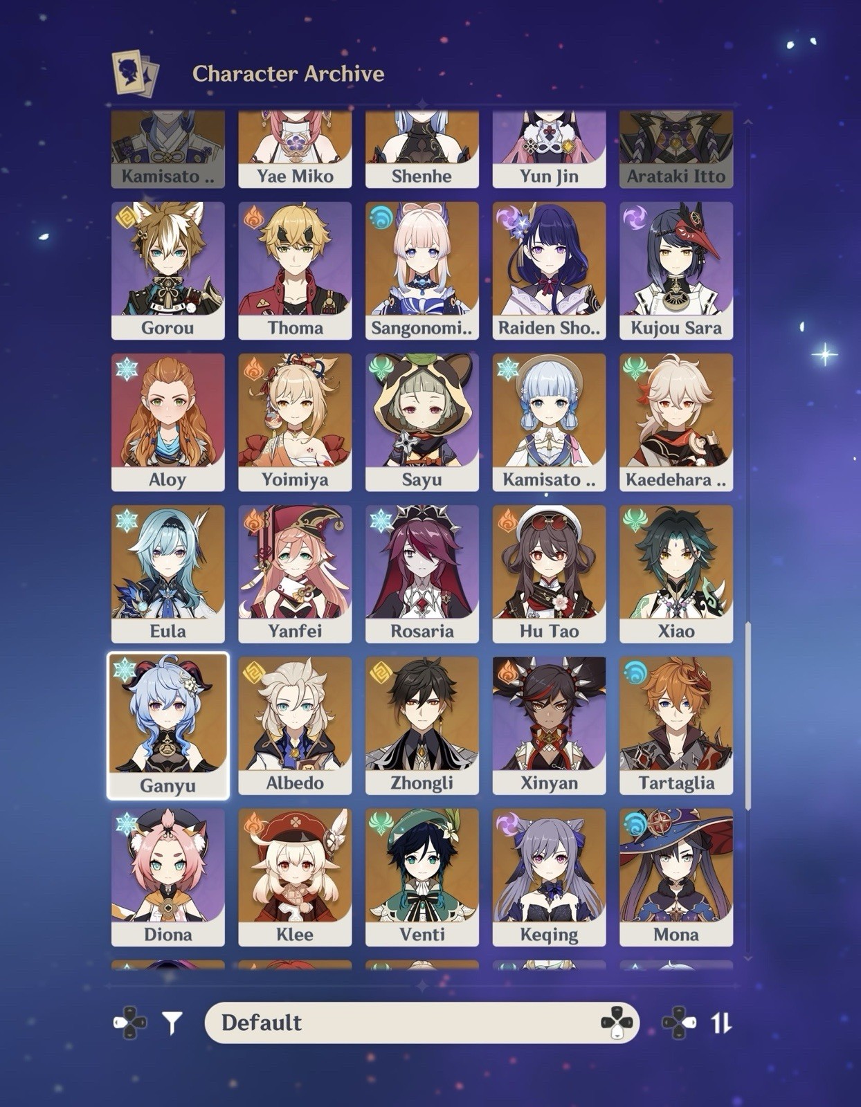 Genshin Impact Account | AR60 | NA | 38 – 5 star Characters
